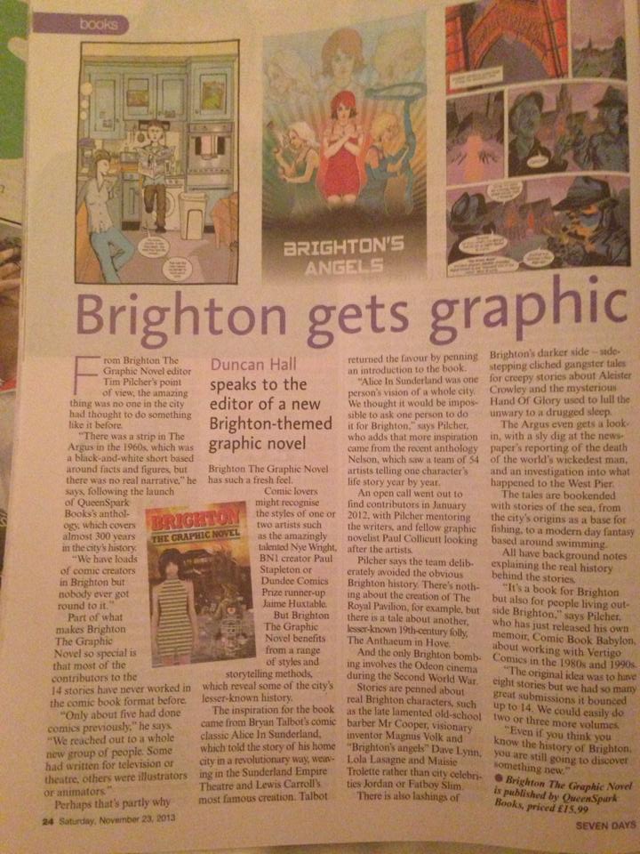 Argus article on Brighton the graphic novel